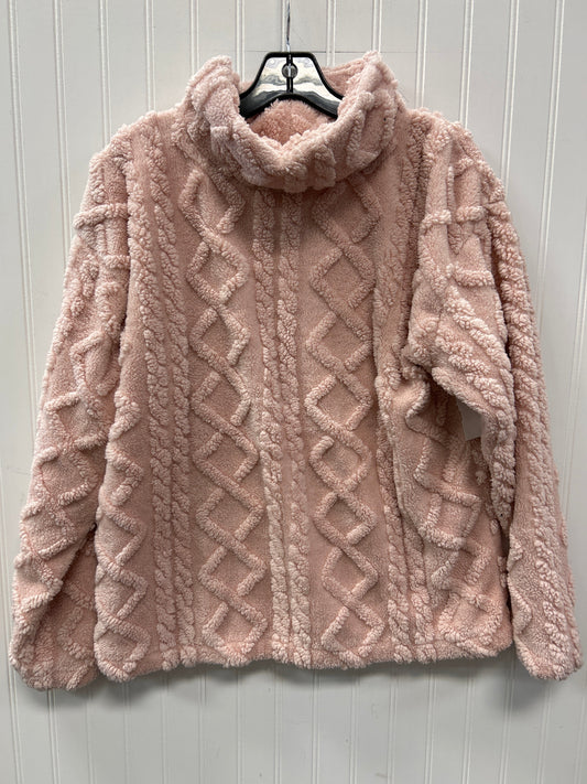 Sweatshirt Collar By Eddie Bauer In Pink, Size:M