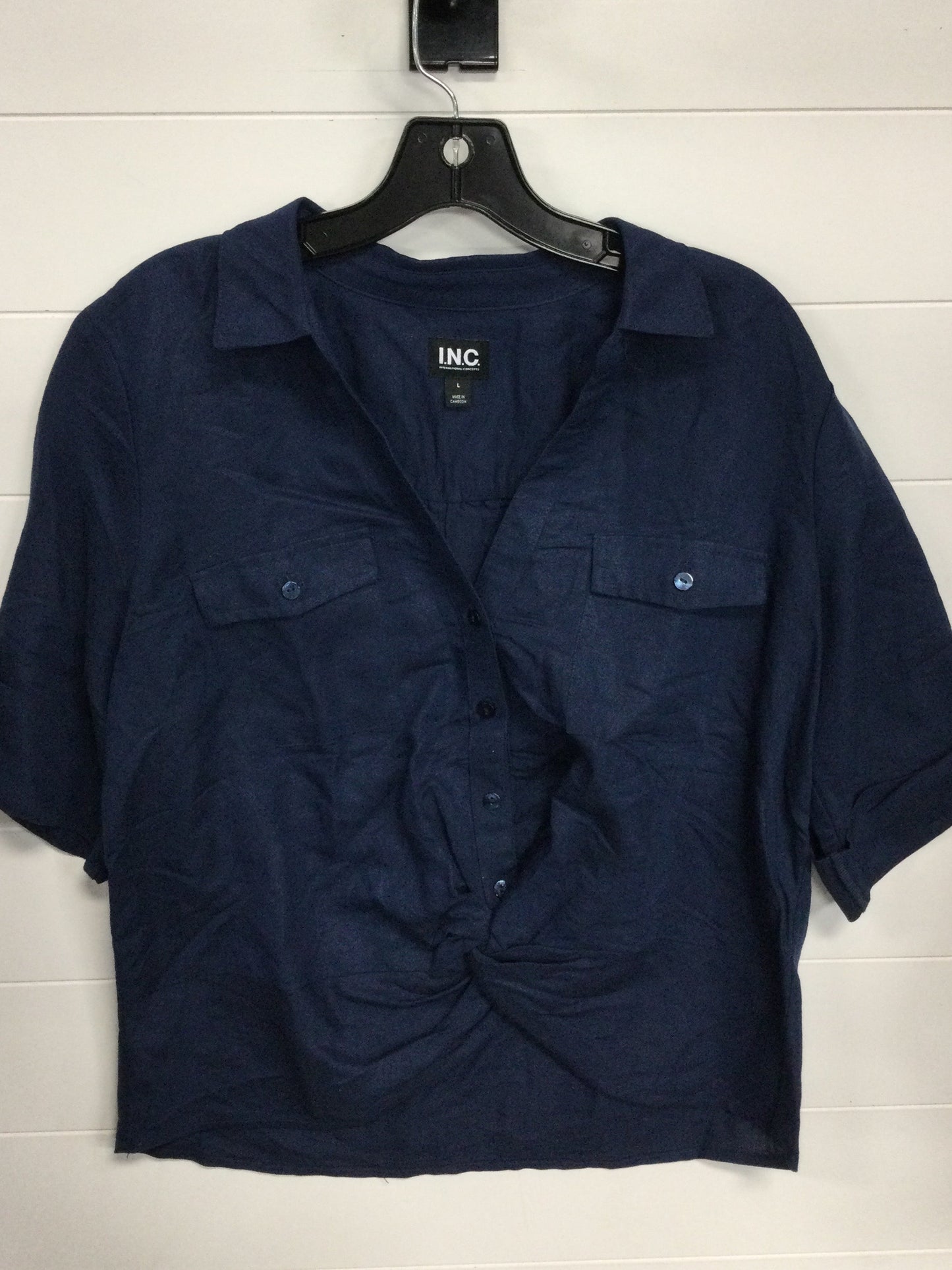 Top Ss By Inc In Navy, Size:L