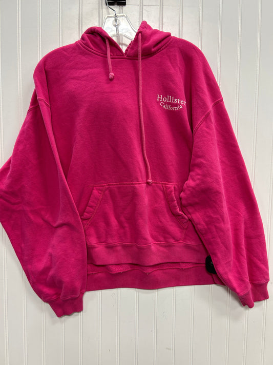 Sweatshirt Hoodie By Hollister In Pink, Size:Xl