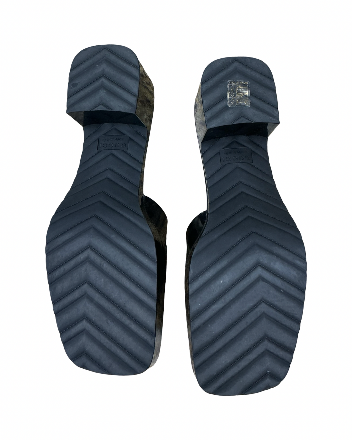 Sandals Luxury Designer By Gucci In Black, Size:10.5