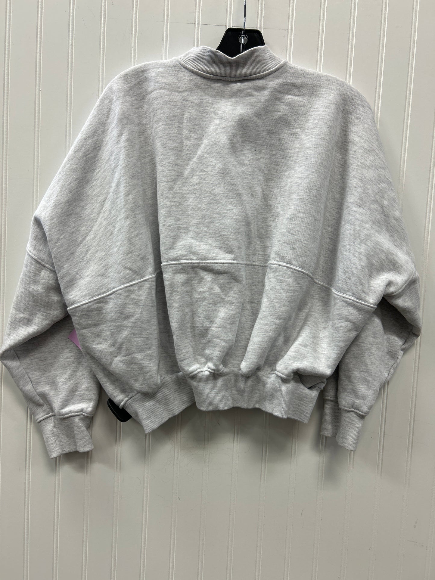 Sweatshirt Collar By Zara In Grey, Size:S