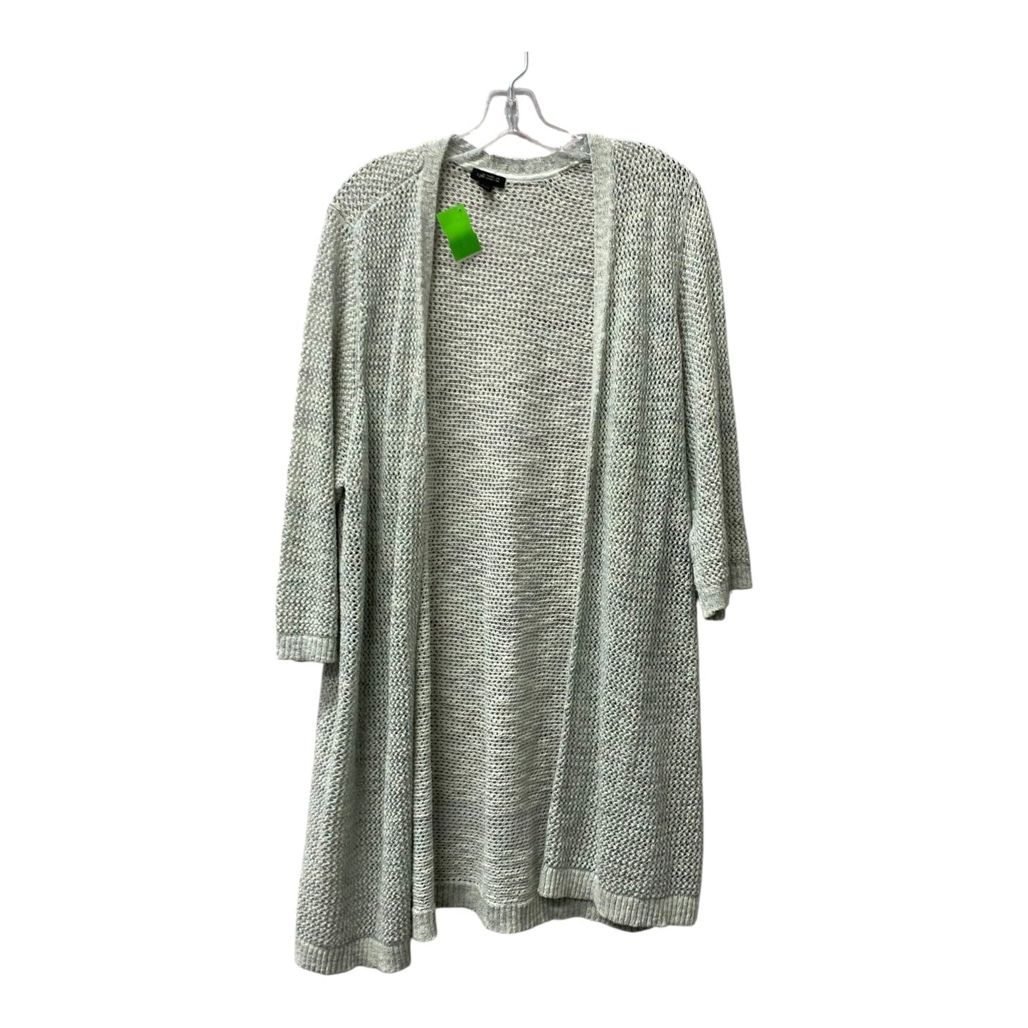 Sweater Cardigan By J. Jill In Grey, Size:2X