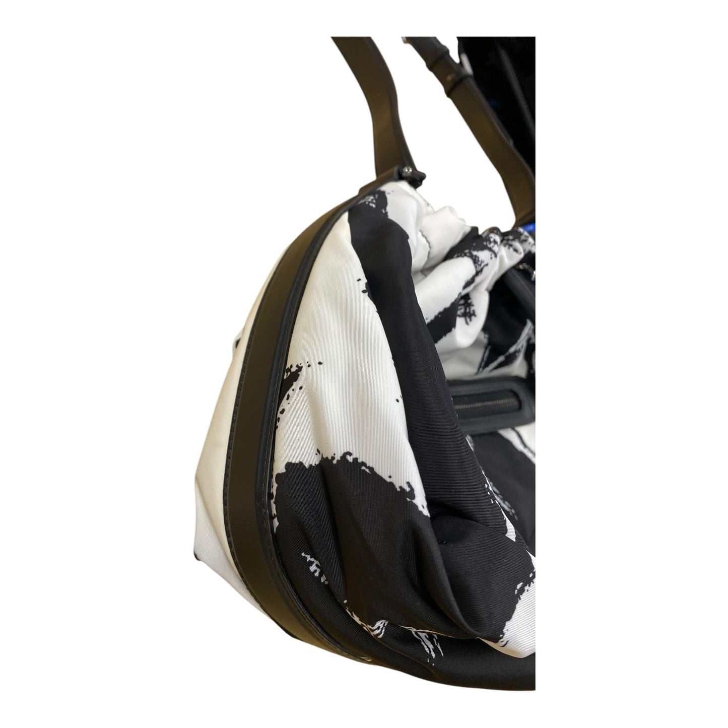 HANDBAG LUXURY DESIGNER by ALEXANDER MCQUEEN In BLACK & WHITE, Size: MEDIUM