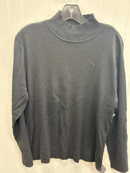 Top Ls By Evan-Picone In Black, Size:3X