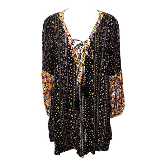 Ellie Tunic Kaftan Dress By Maaji In Black Multi-colored, Size: S
