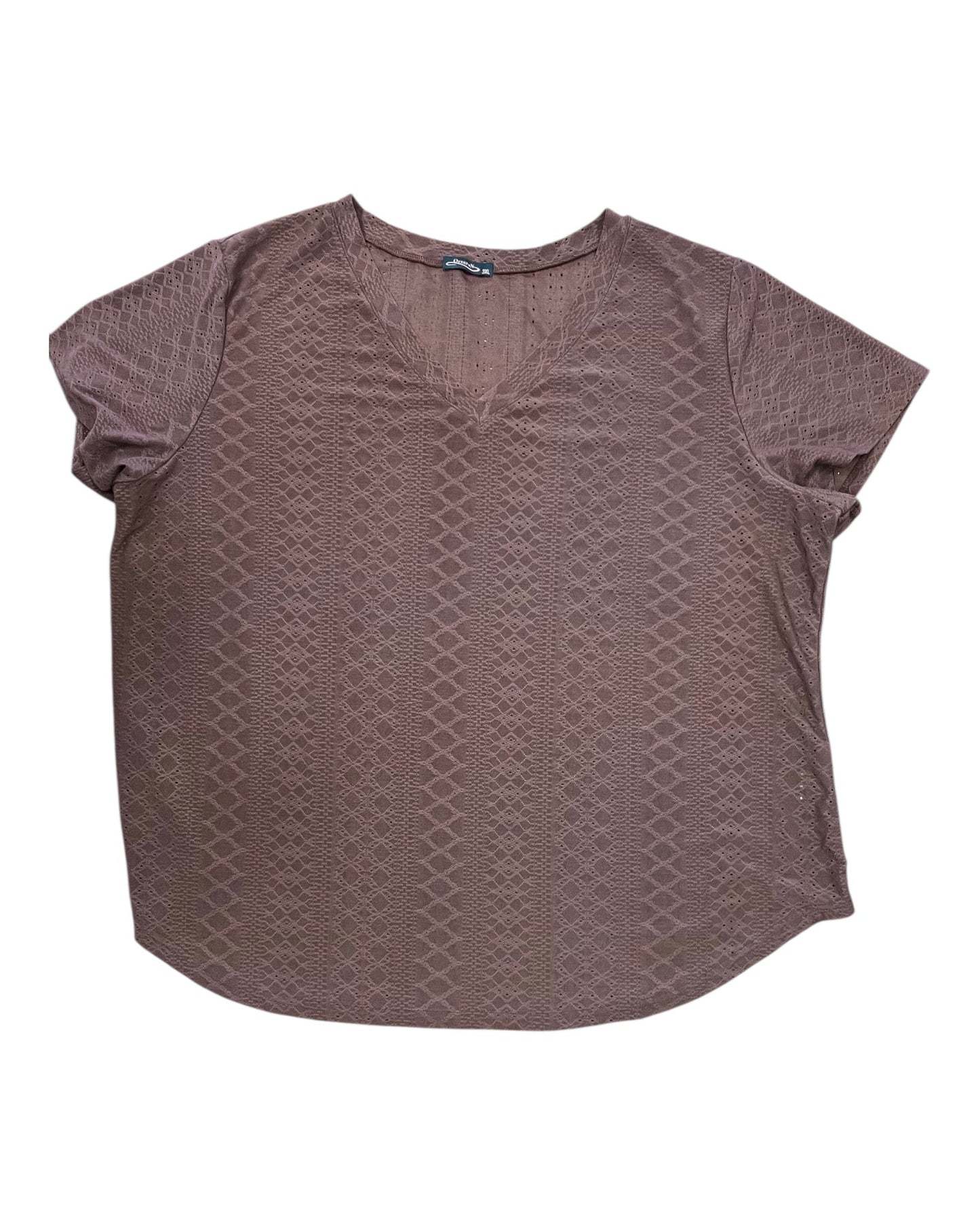 Top Ss By Clothes Mentor In Brown, Size:3X