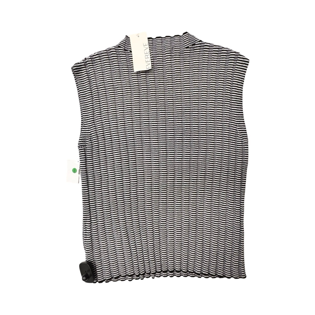 Top Sleeveless By John + Jenn In Black & White, Size:Sp