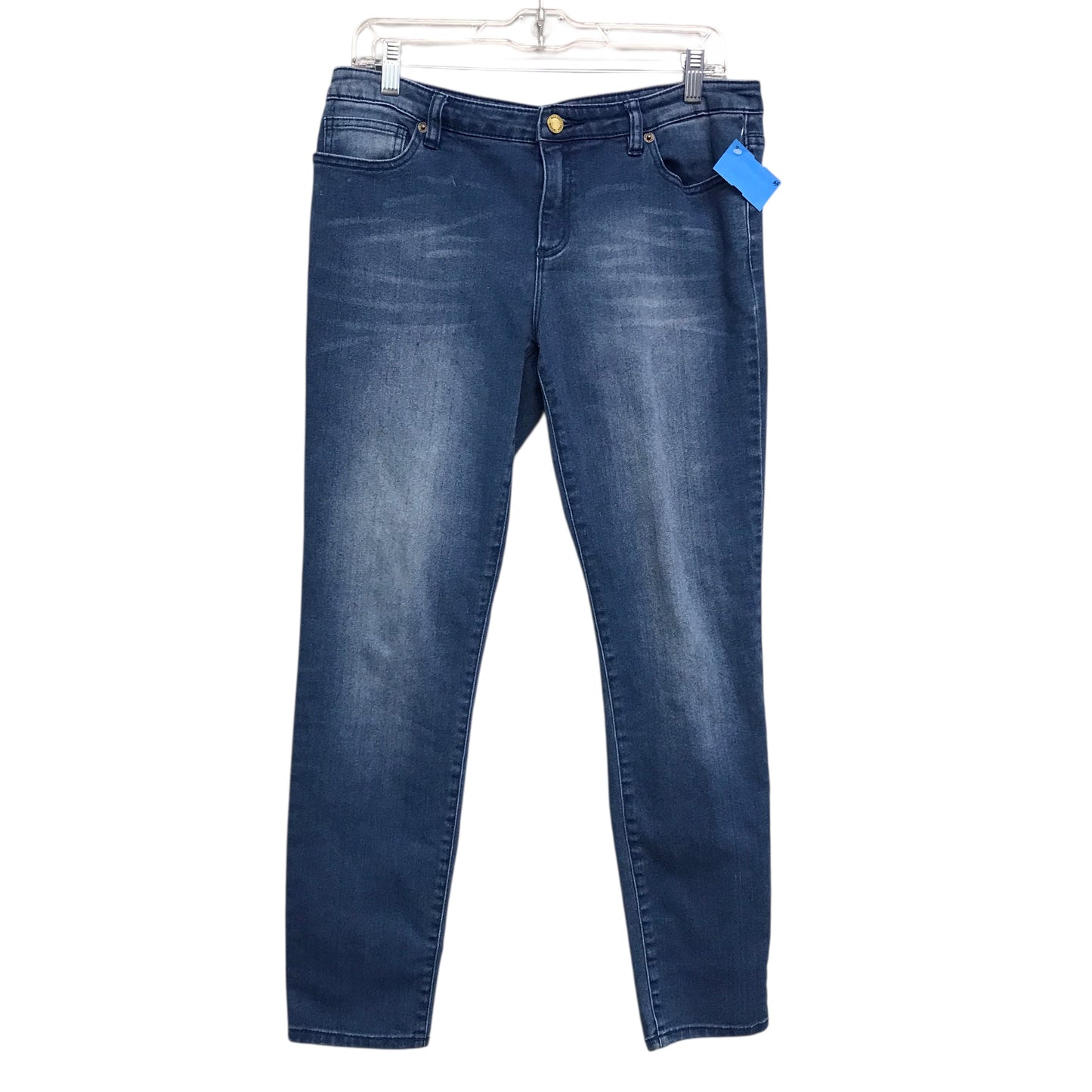 Jeans Skinny By Michael By Michael Kors In Blue Denim, Size:8