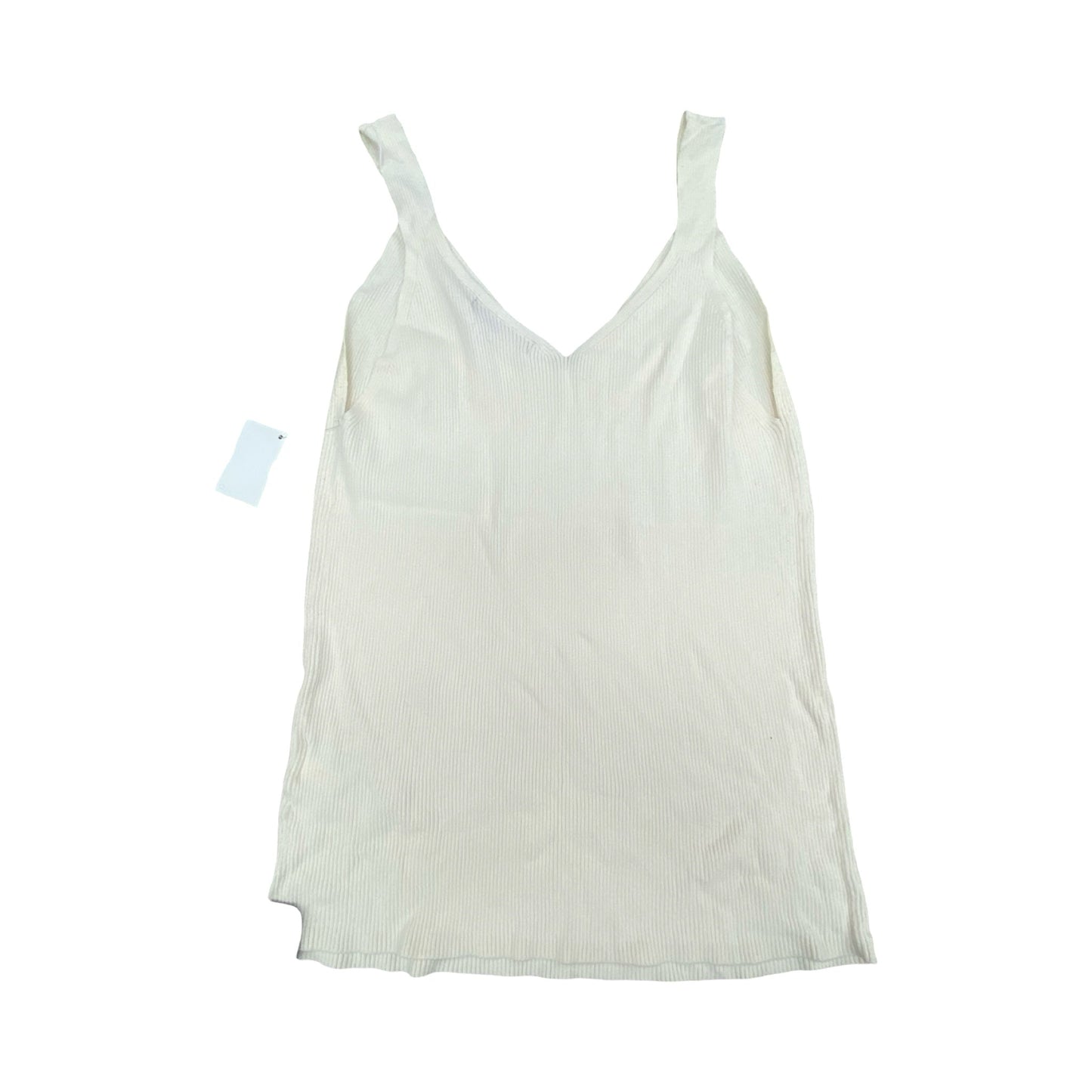 Top Sleeveless By Banana Republic In Cream, Size:L