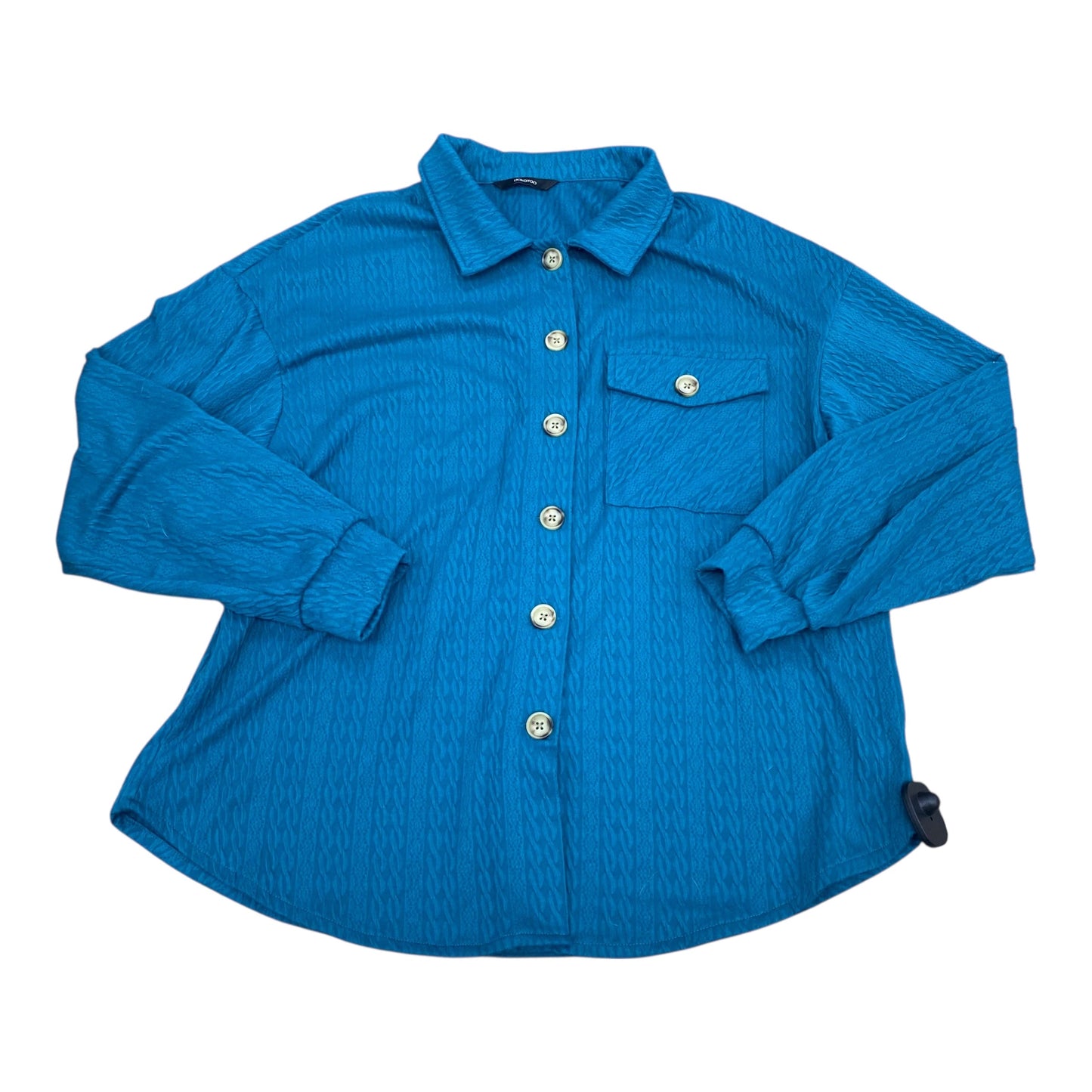 Top Ls By Dokotoo In Teal, Size:M
