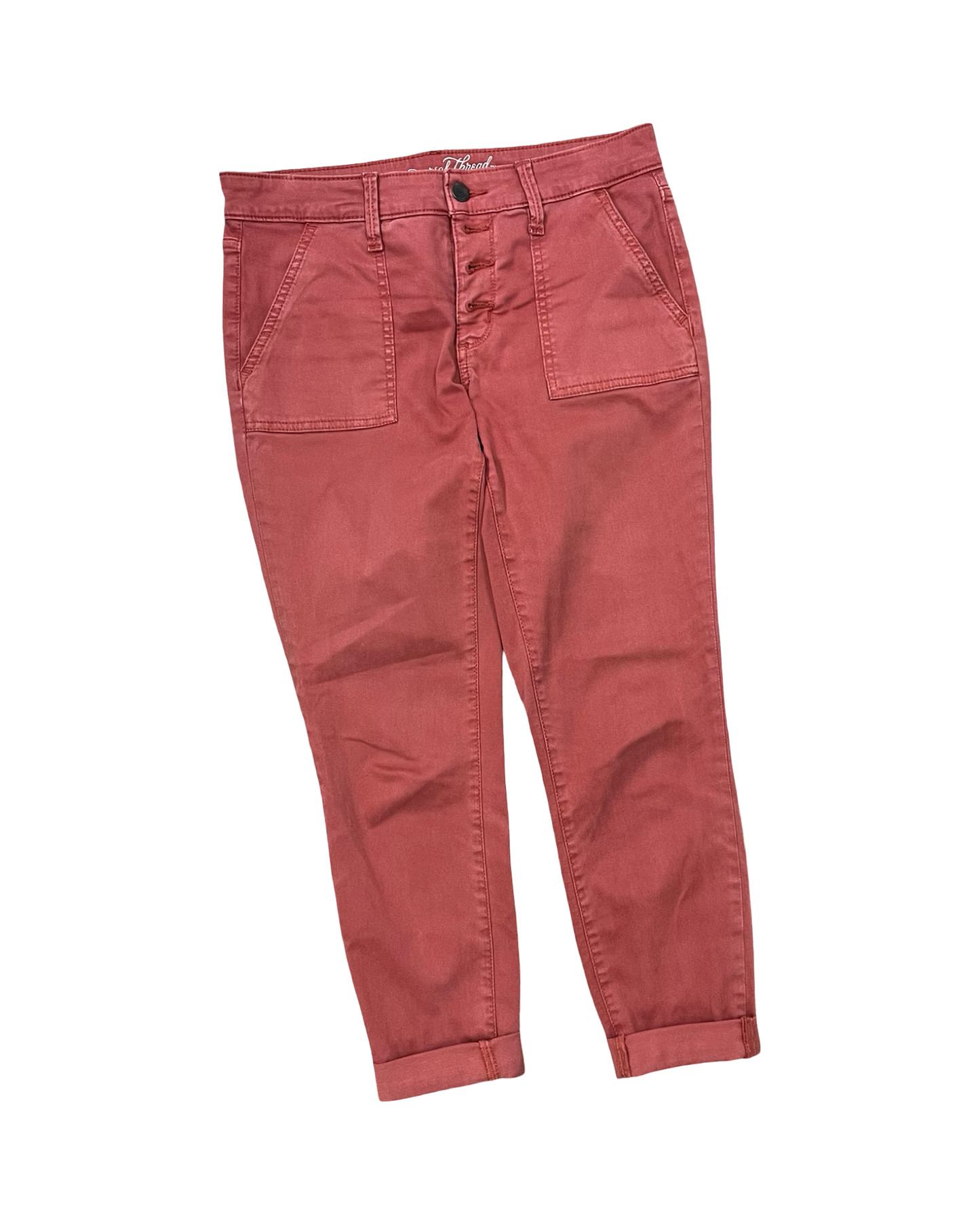 Pants Cropped By Universal Thread In Orange, Size:4