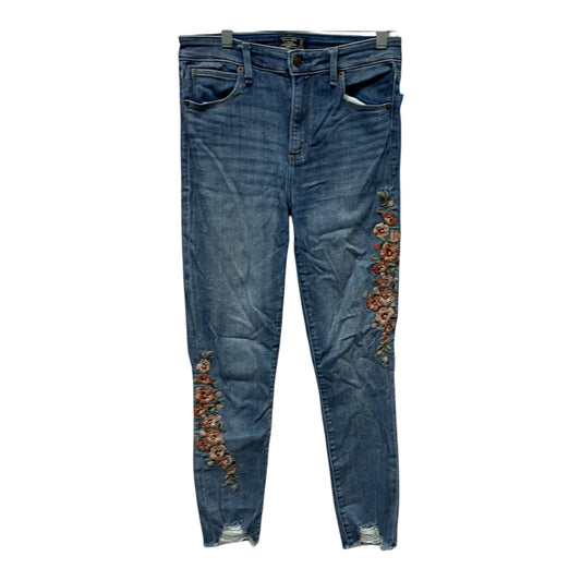 Jeans Skinny By Abercrombie And Fitch In Blue Denim, Size:6