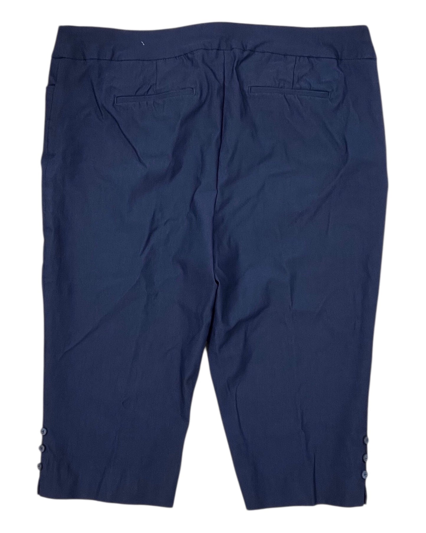Pants Cropped By Chicos In Navy, Size:16