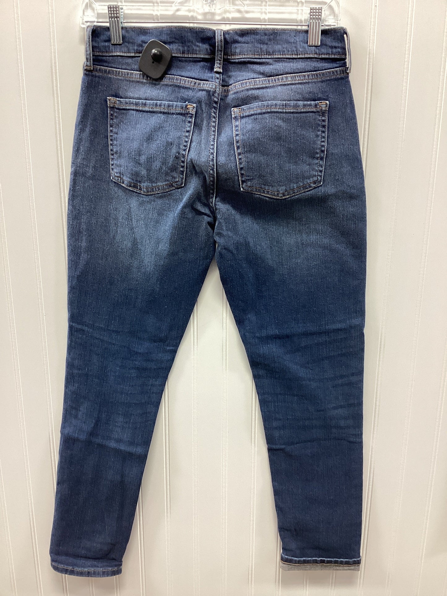 Jeans Skinny By Banana Republic In Blue Denim, Size:4