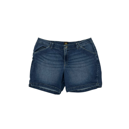 Shorts By Lee In Blue Denim, Size:20
