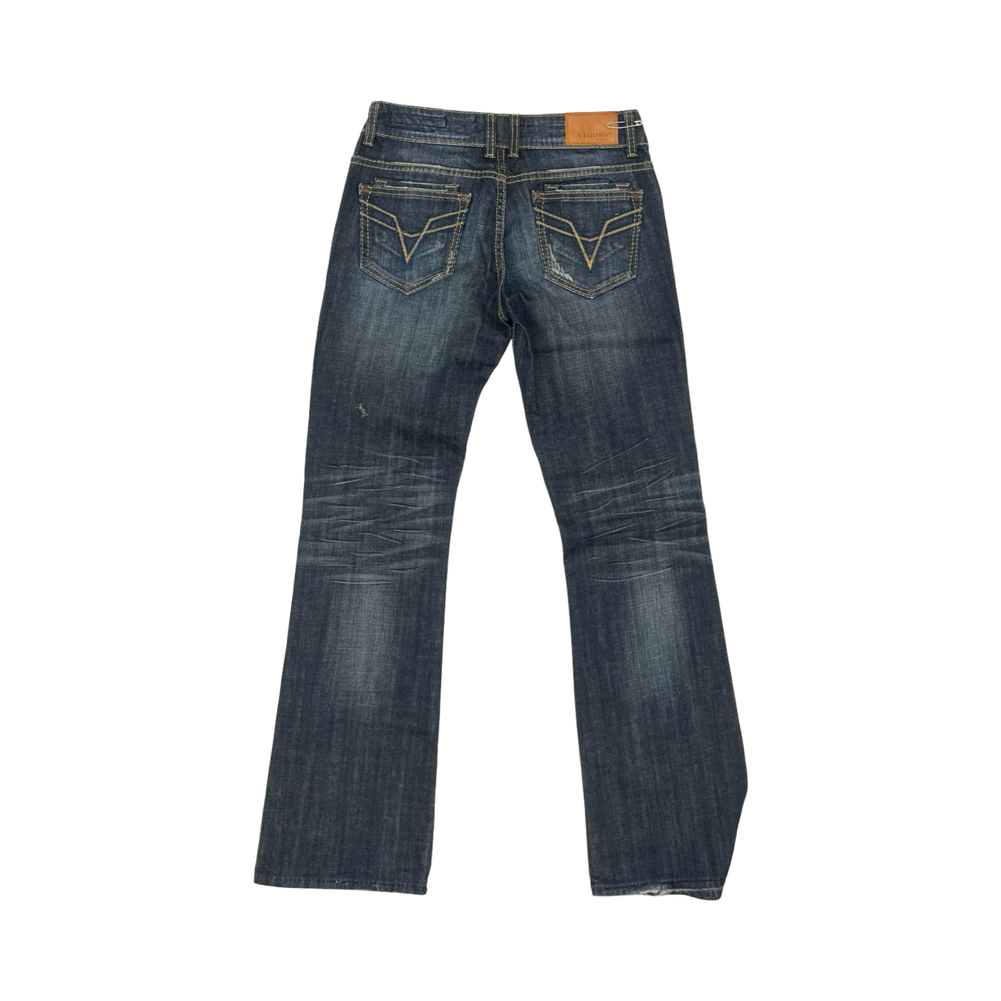 Jeans Boot Cut By Vigoss In Blue Denim, Size:8