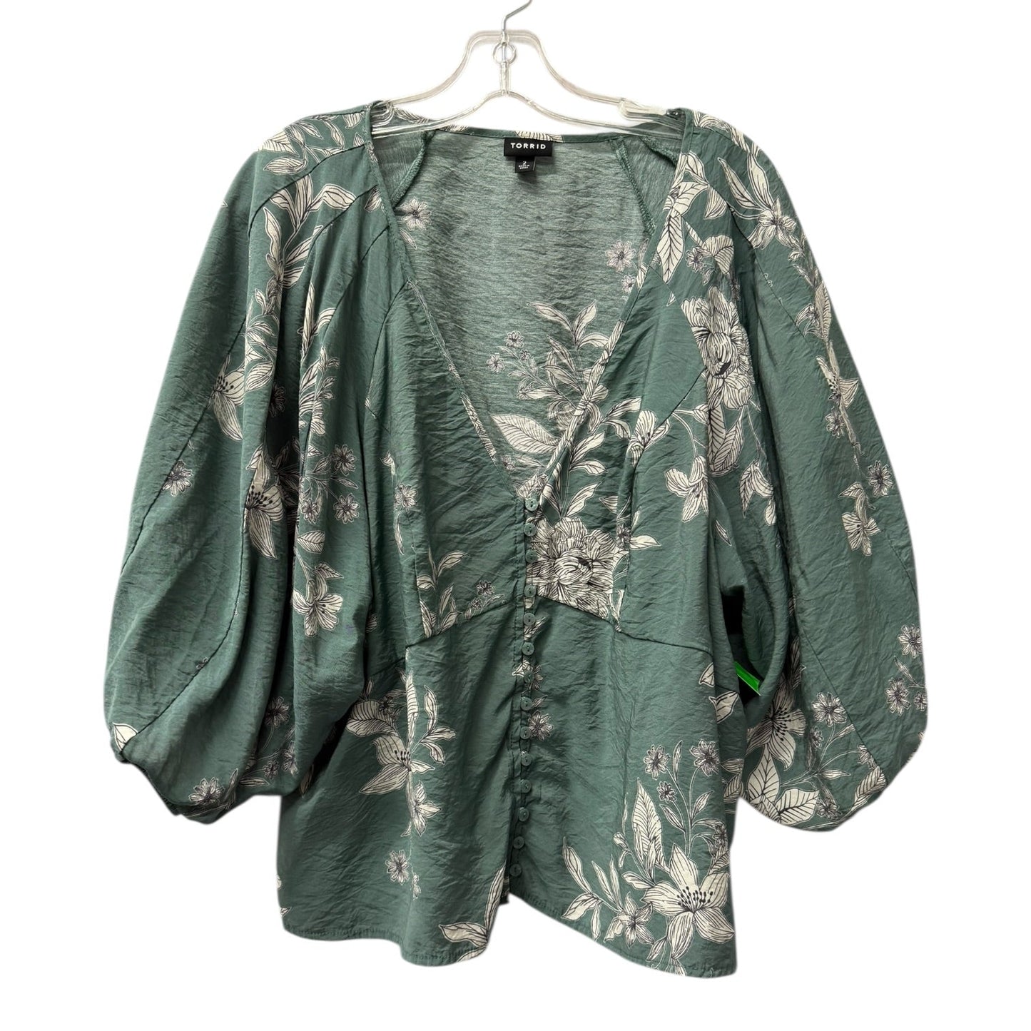 Top Ss By Torrid In Green, Size:2X