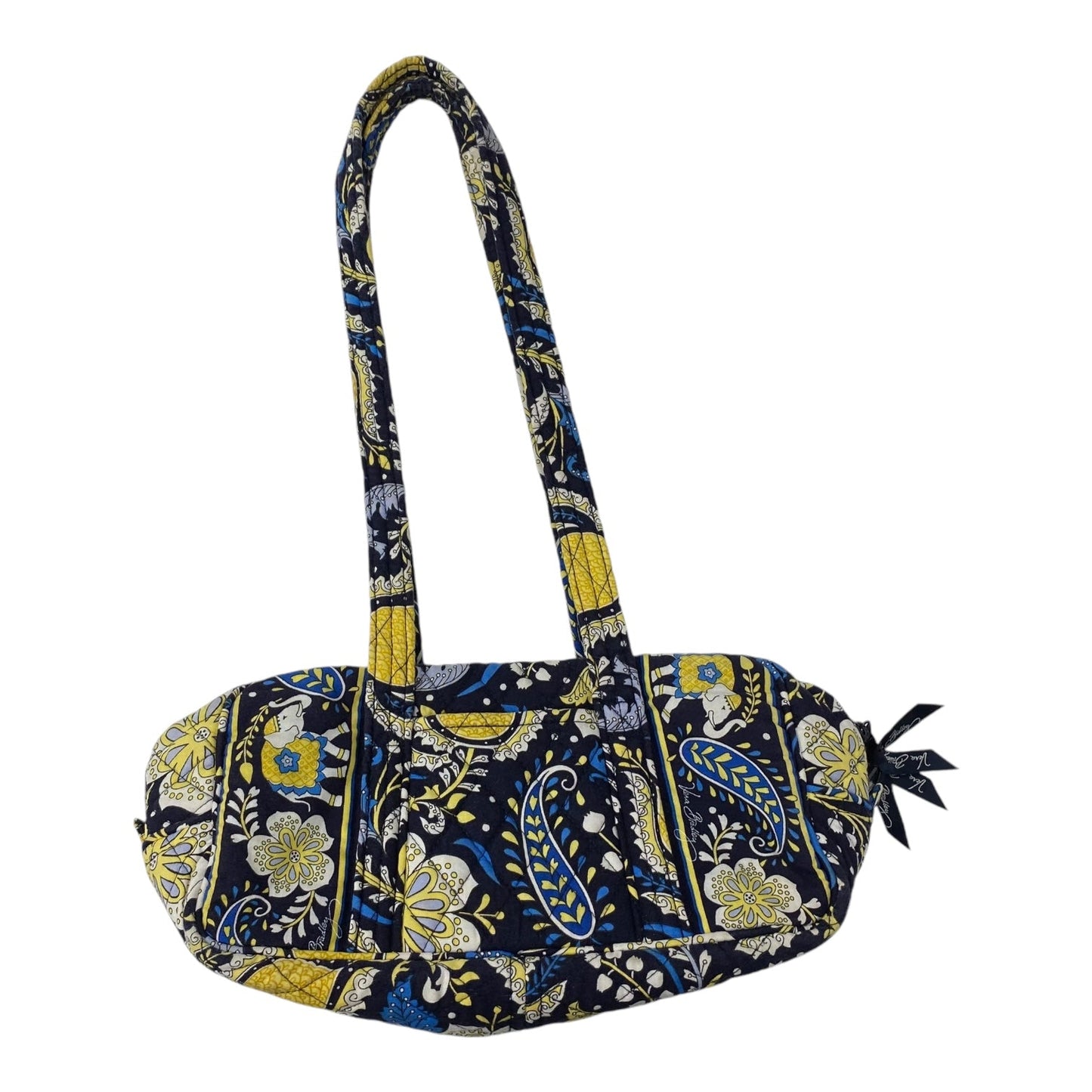 Handbag By Vera Bradley In Blue & Yellow, Size:Medium