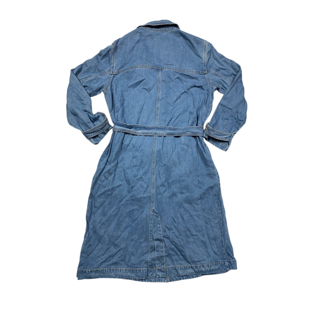 Jacket Denim By Tribal In Blue Denim, Size:M