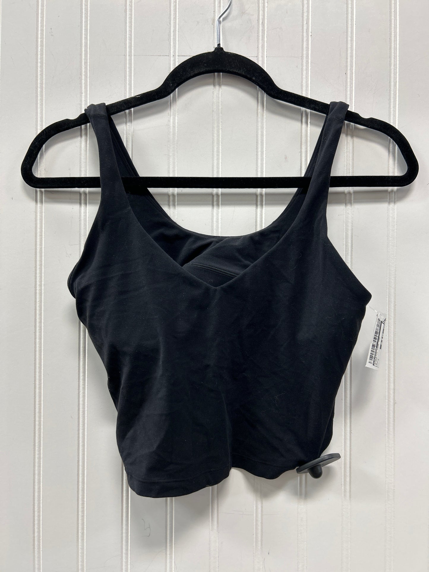 Athletic Tank Top By Lululemon In Black, Size:8