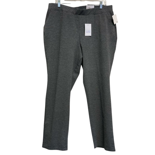 Pants Lounge By Croft And Barrow In Grey, Size:16