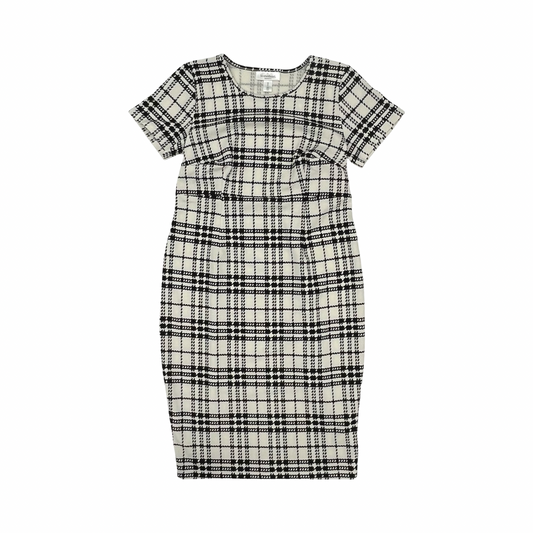 Mat Dress By Motherhood In Black & White, Size:M