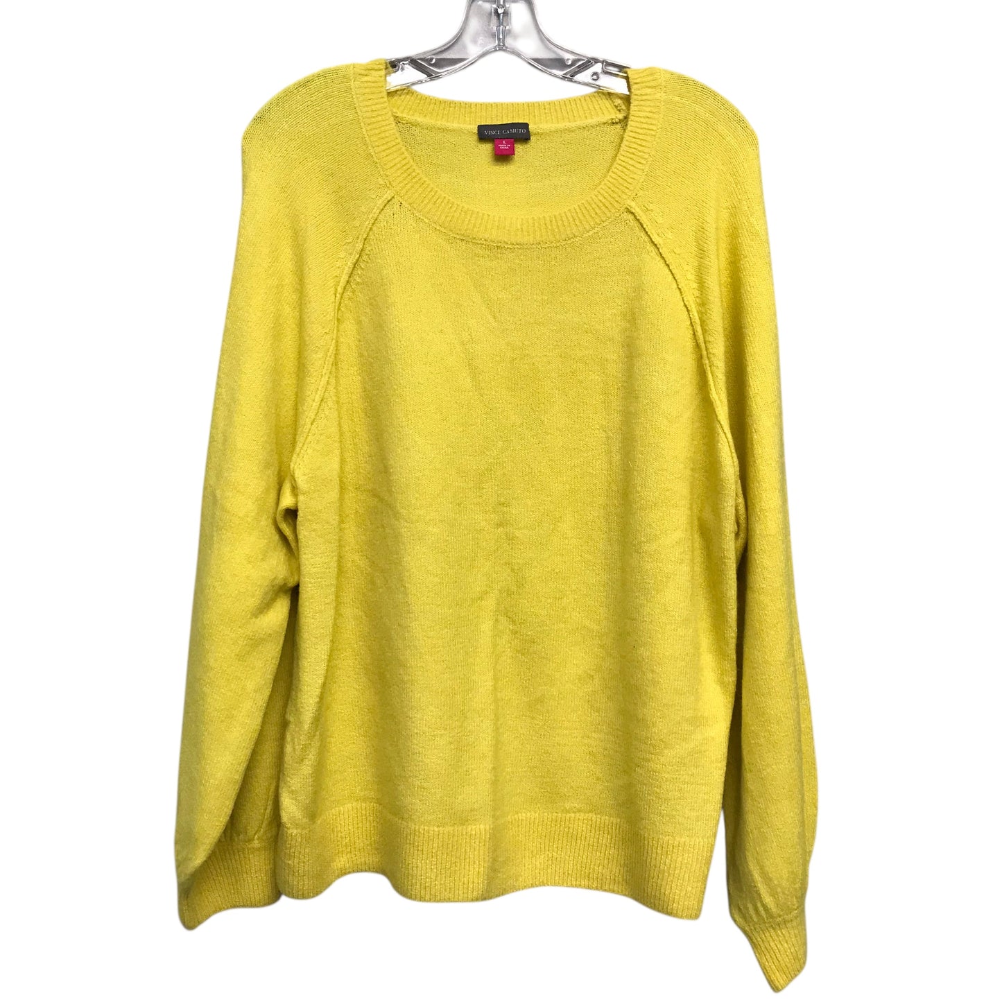 Sweater By Vince Camuto In Yellow, Size:L