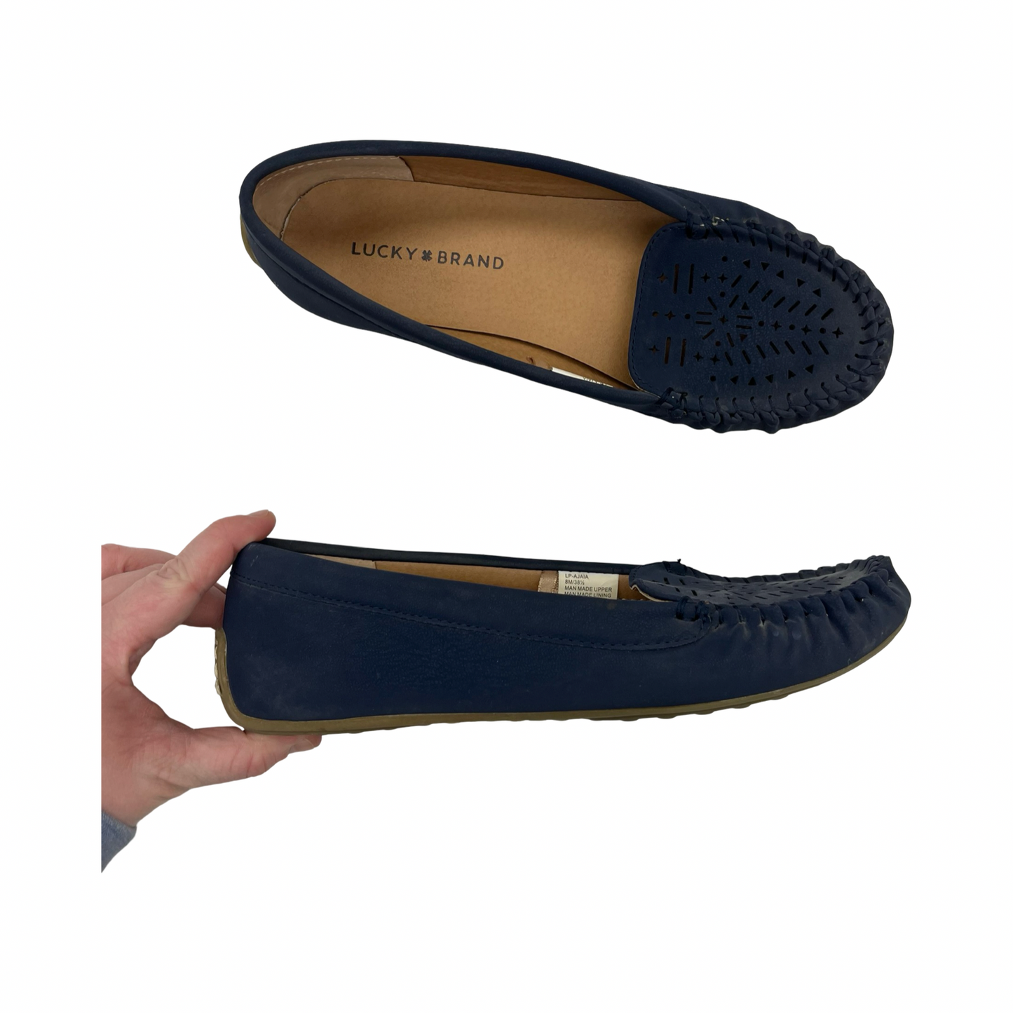 Shoes Flats By Lucky Brand In Navy, Size:8