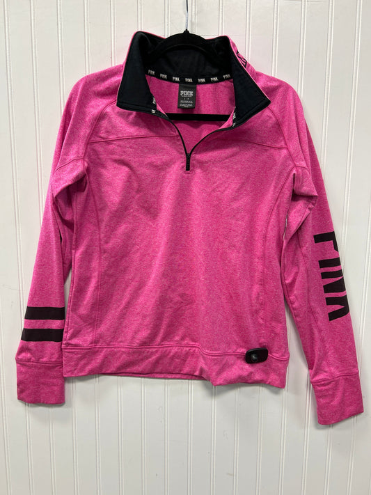 Athletic Top Ls Collar By Pink In Pink, Size:L