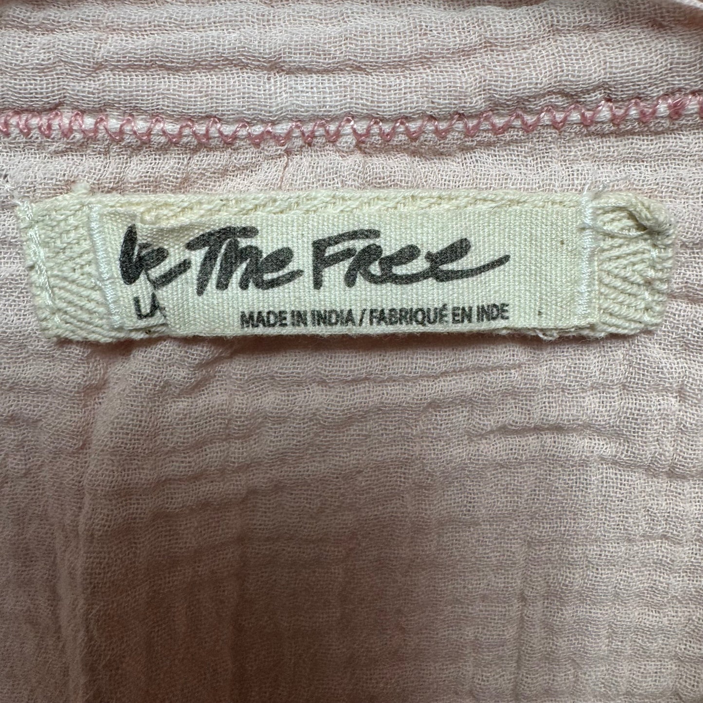 Top Long Sleeve By We The Free In Pink, Size: L