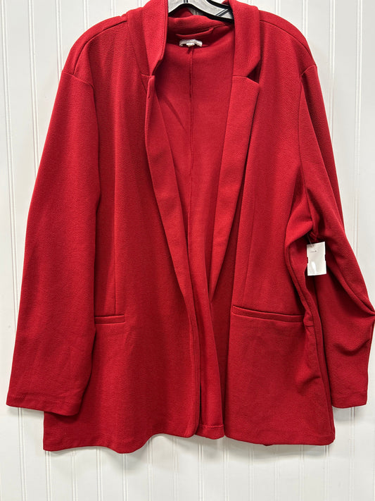 Blazer By Maurices In Red, Size:4X