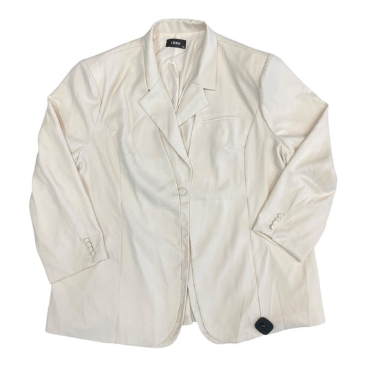 Blazer By Cider In Cream, Size:4X