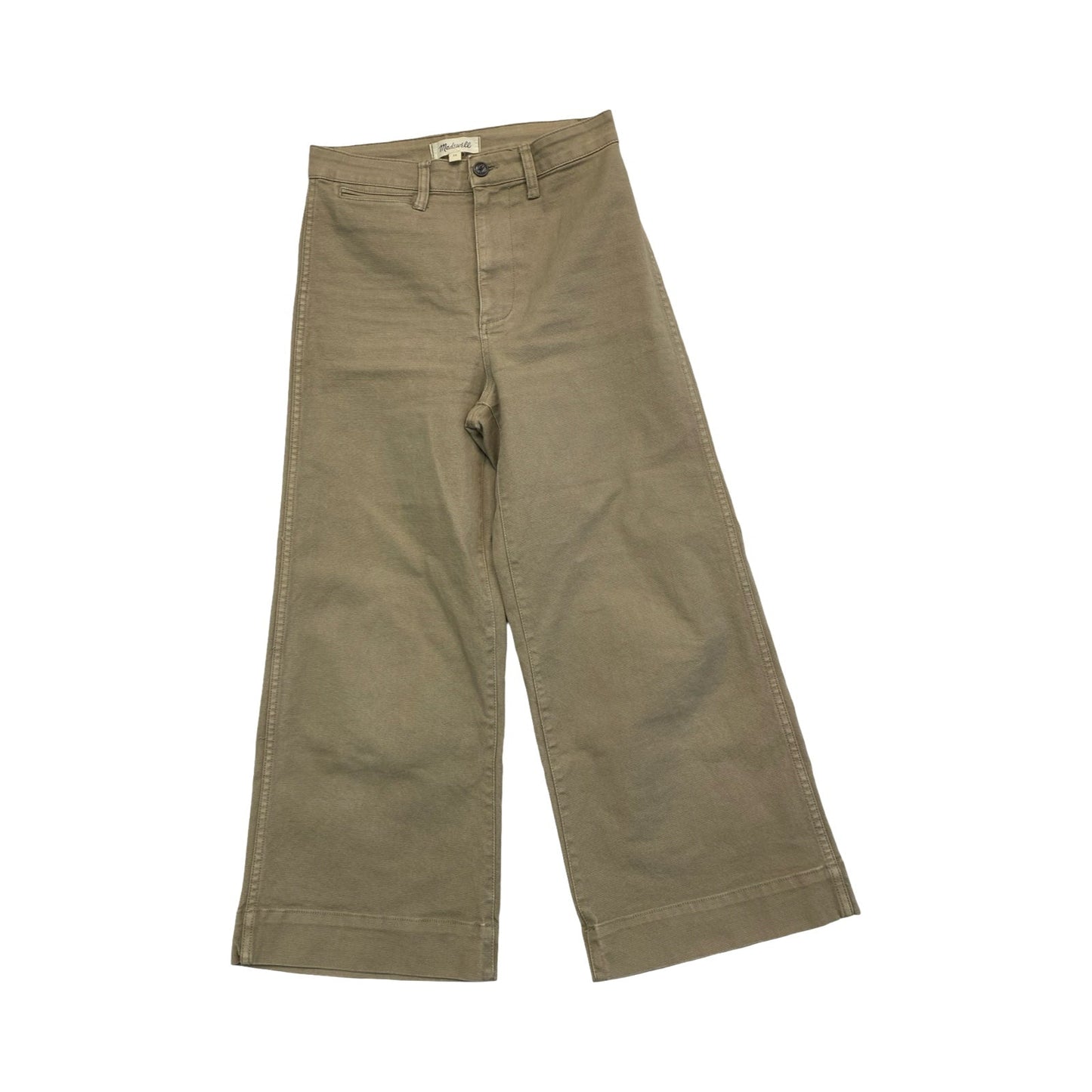 Jeans Wide Leg By Madewell In Green Denim, Size:2