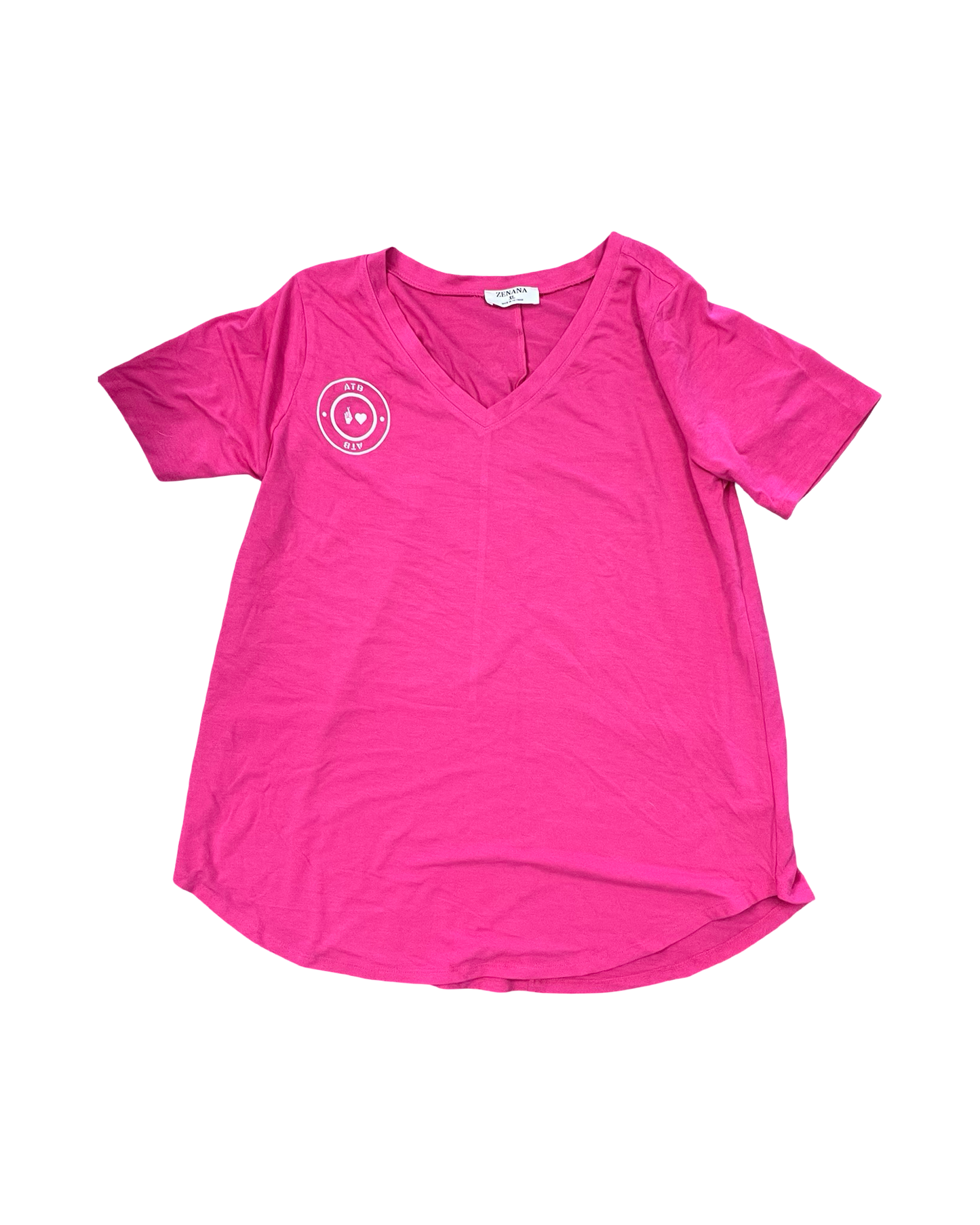 Top Ss By Zenana In Pink, Size:Xl
