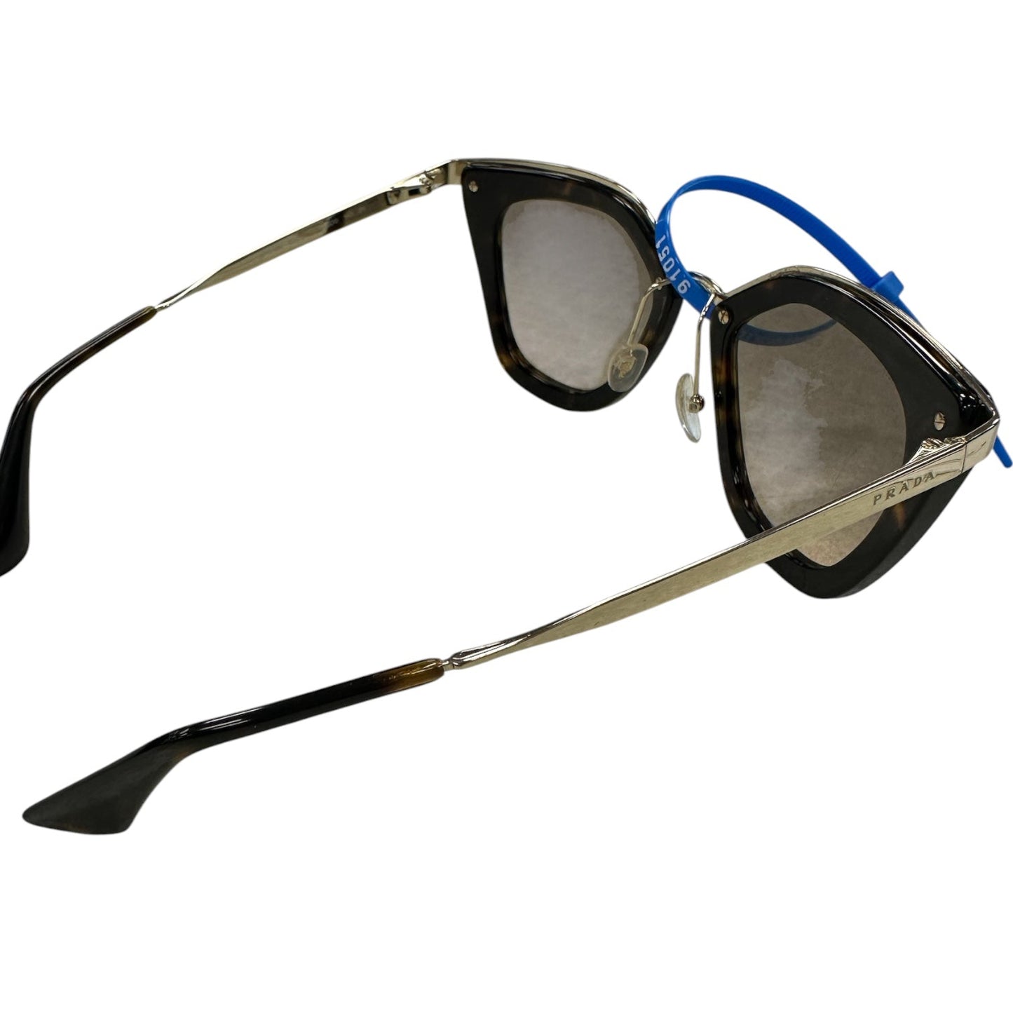 Sunglasses Luxury Designer By Prada In Tortoise Shell Print, Size:
