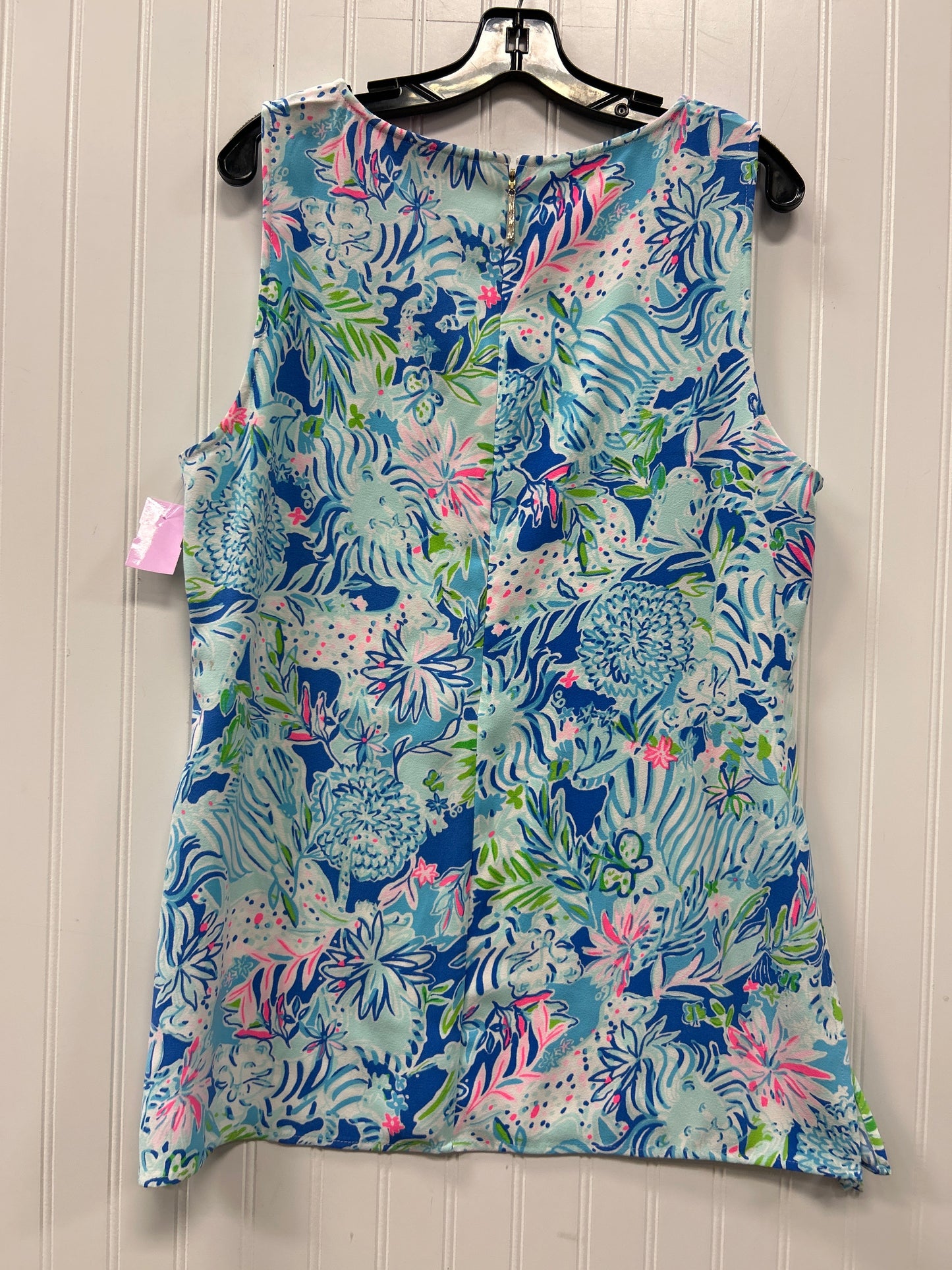 Top Sleeveless Designer By Lilly Pulitzer In Blue, Size:Xl NWT