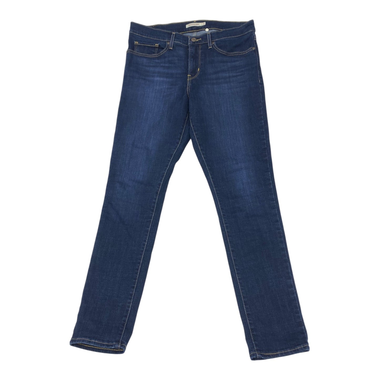 Jeans Skinny By Levis In Blue, Size:12