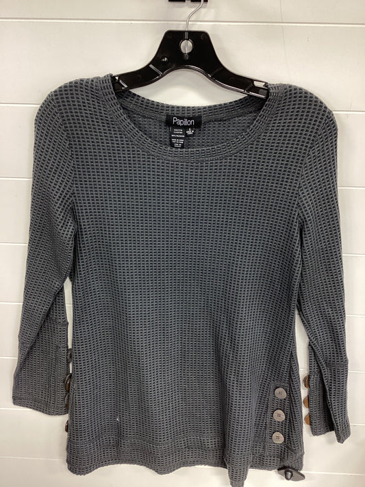 Top Ls By Papillion In Grey, Size:S