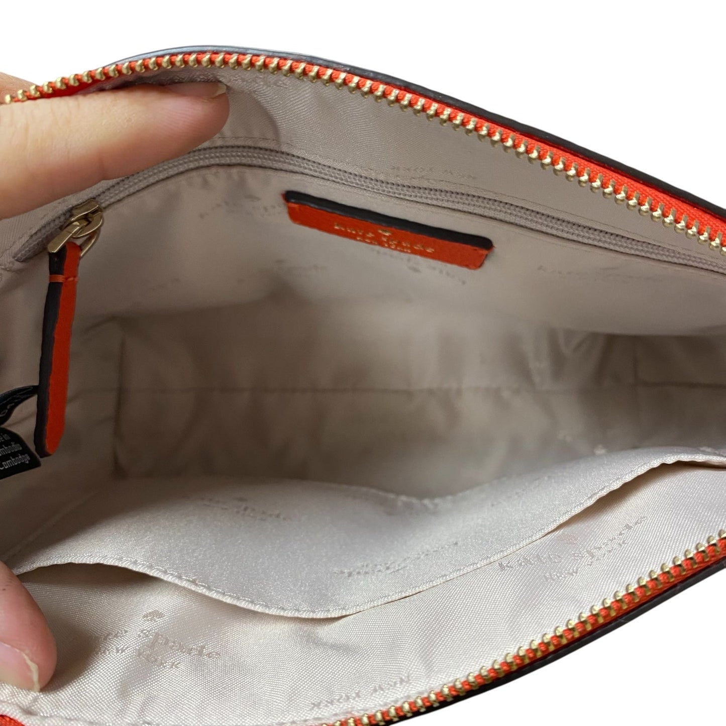 Crossbody Designer By Kate Spade In Orange, Size:Small