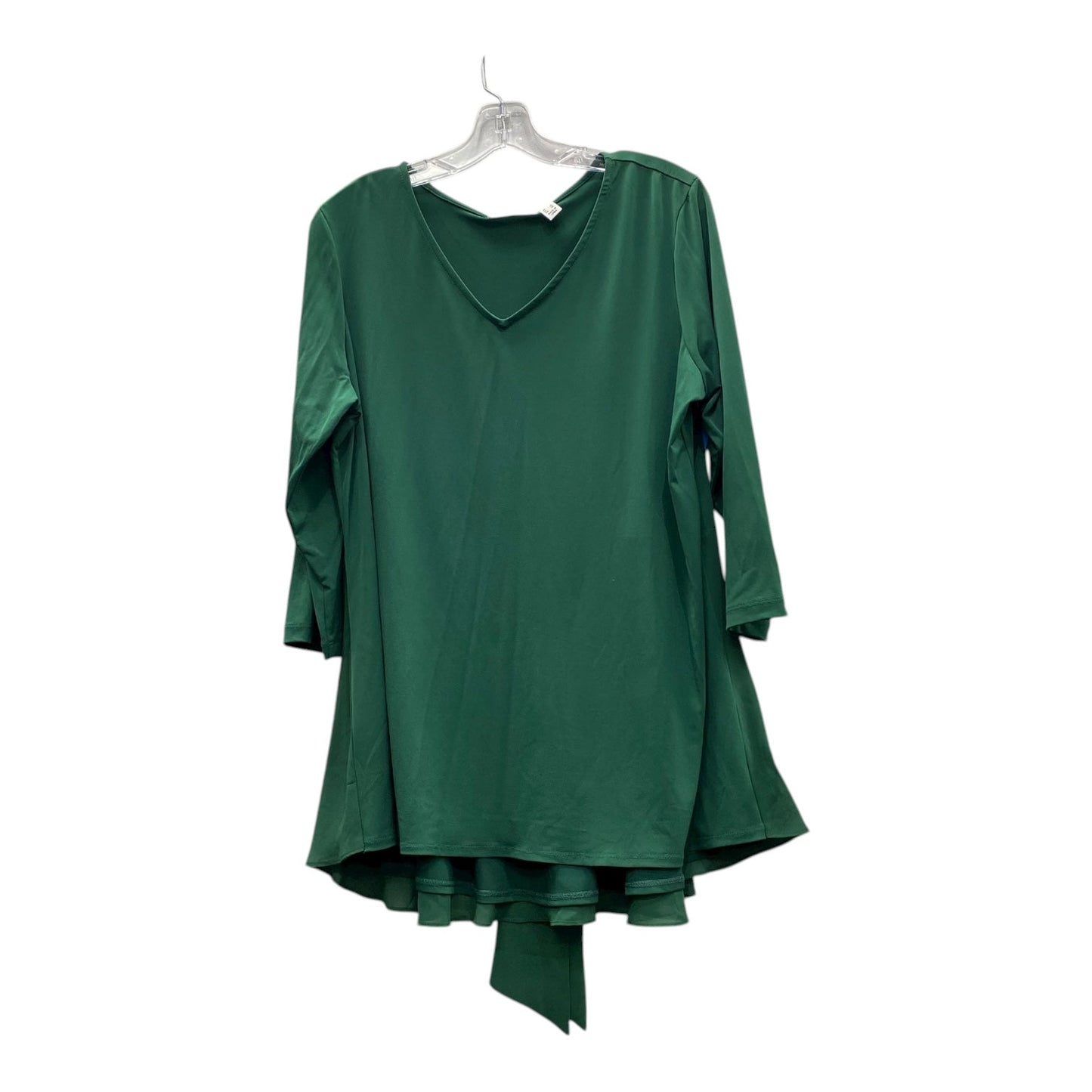 Top Ls By Susan Graver In Green, Size:L