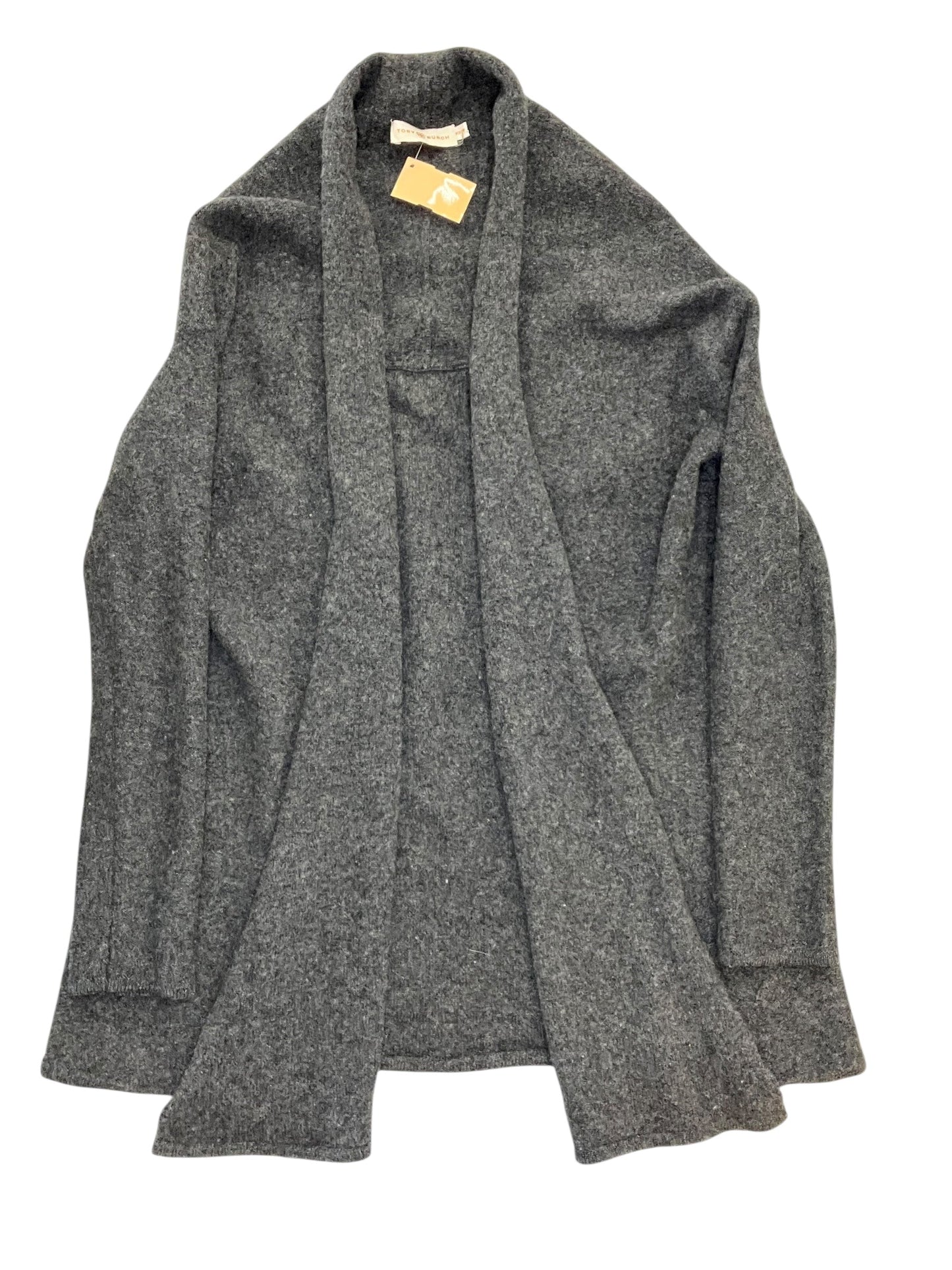 Cardigan Designer By Tory Burch In Grey, Size:Xs