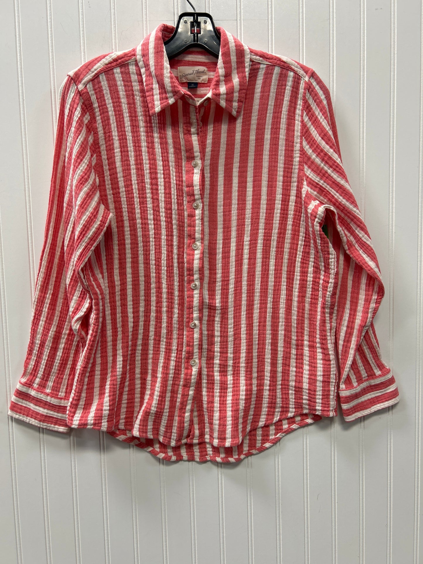 Blouse Ls By Universal Thread In Pink, Size:Xs