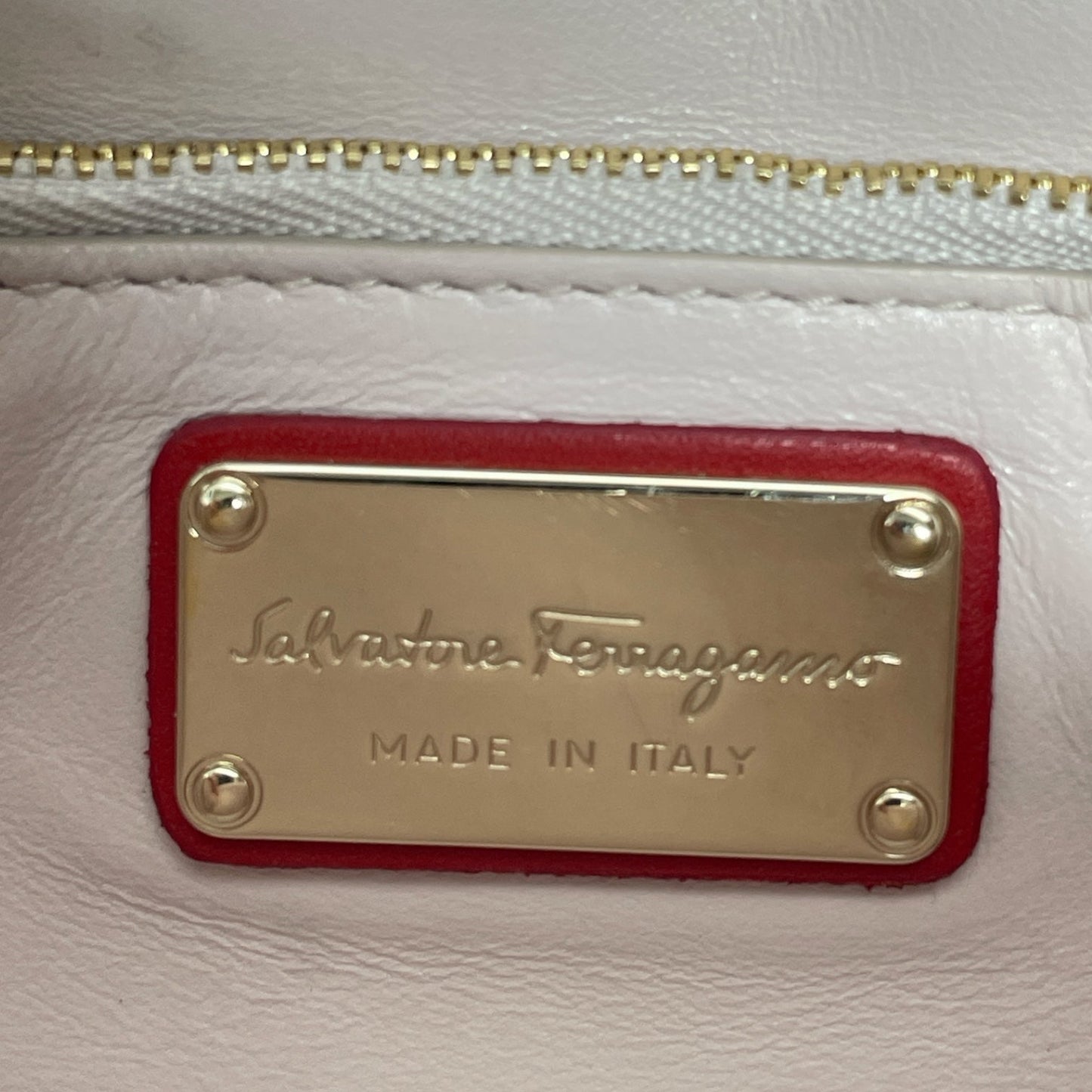 Handbag Luxury Designer By Ferragamo, Size: Medium
