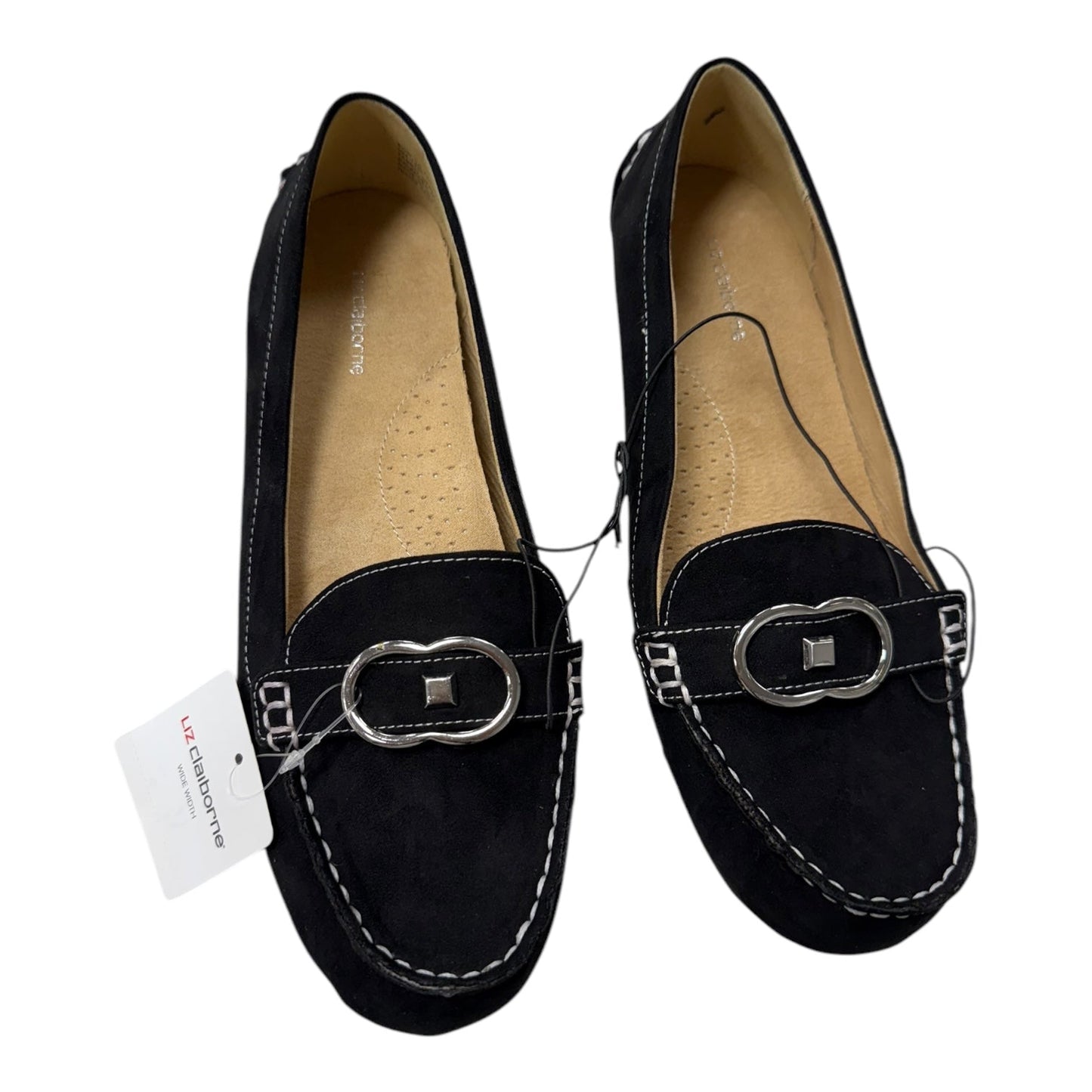 Shoes Flats By Liz Claiborne In Black, Size:8.5