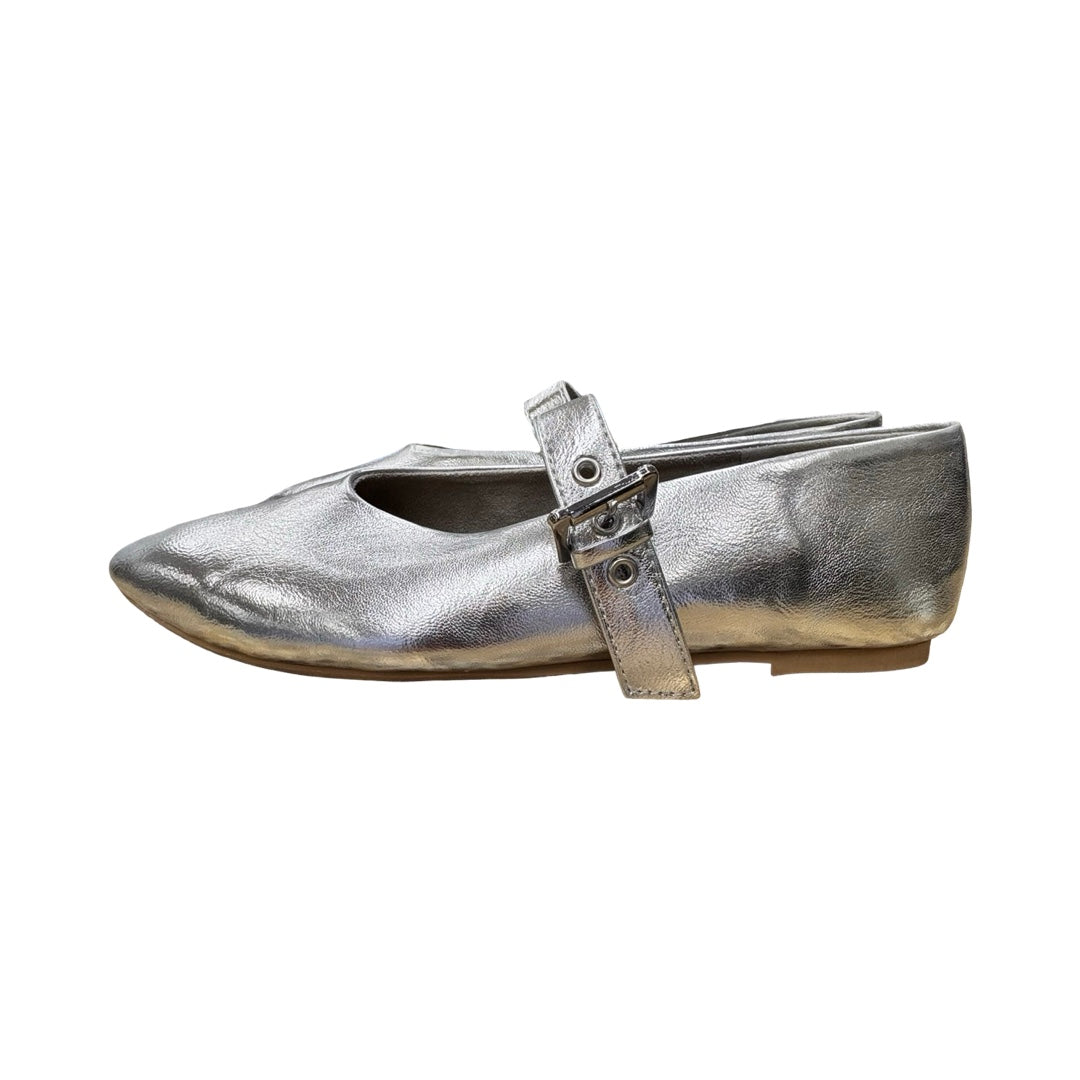 Shoes Flats By Seychelles In Silver, Size:8.5