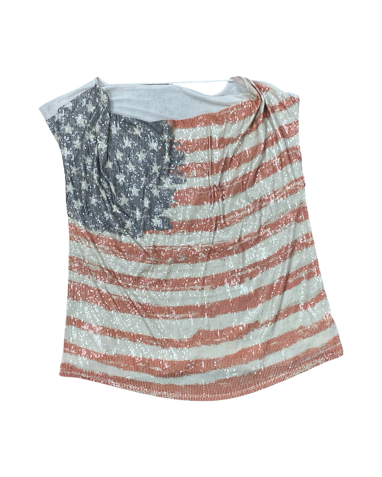 Top Sleeveless By Inc In Blue Red & White, Size:2X