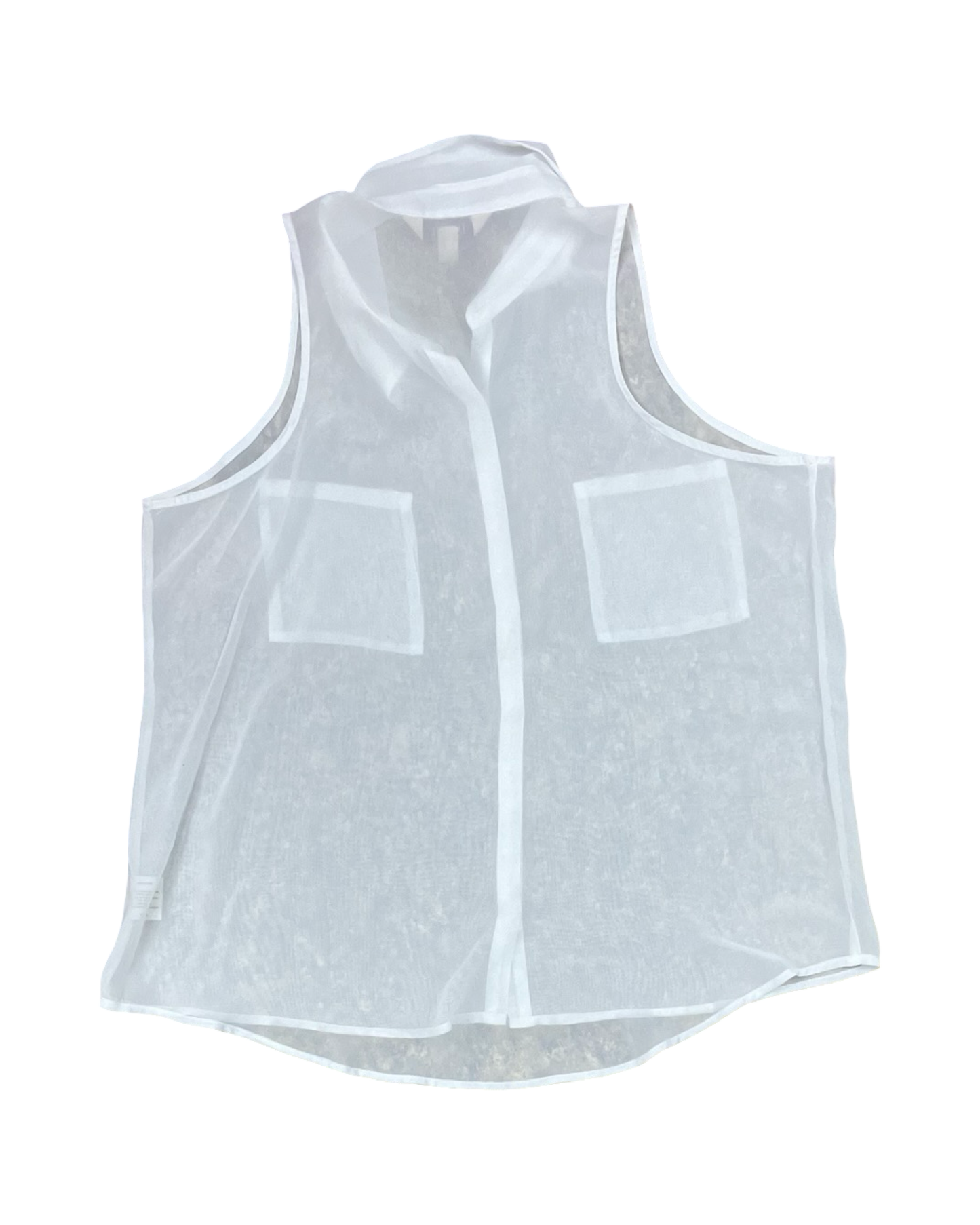 Top Sleeveless By Clothes Mentor In White, Size:Xl