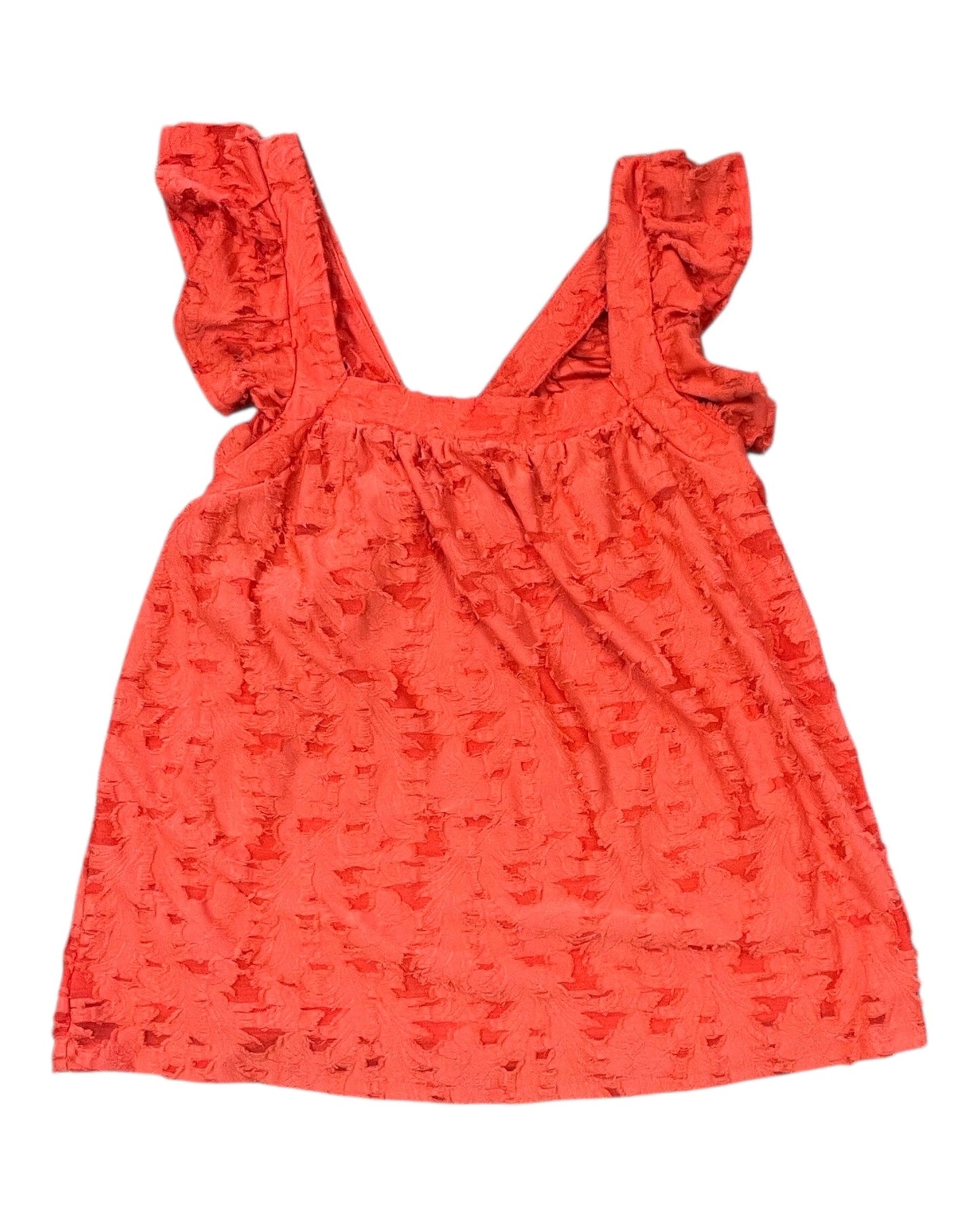 Top Sleeveless By Lc Lauren Conrad In Orange, Size:M
