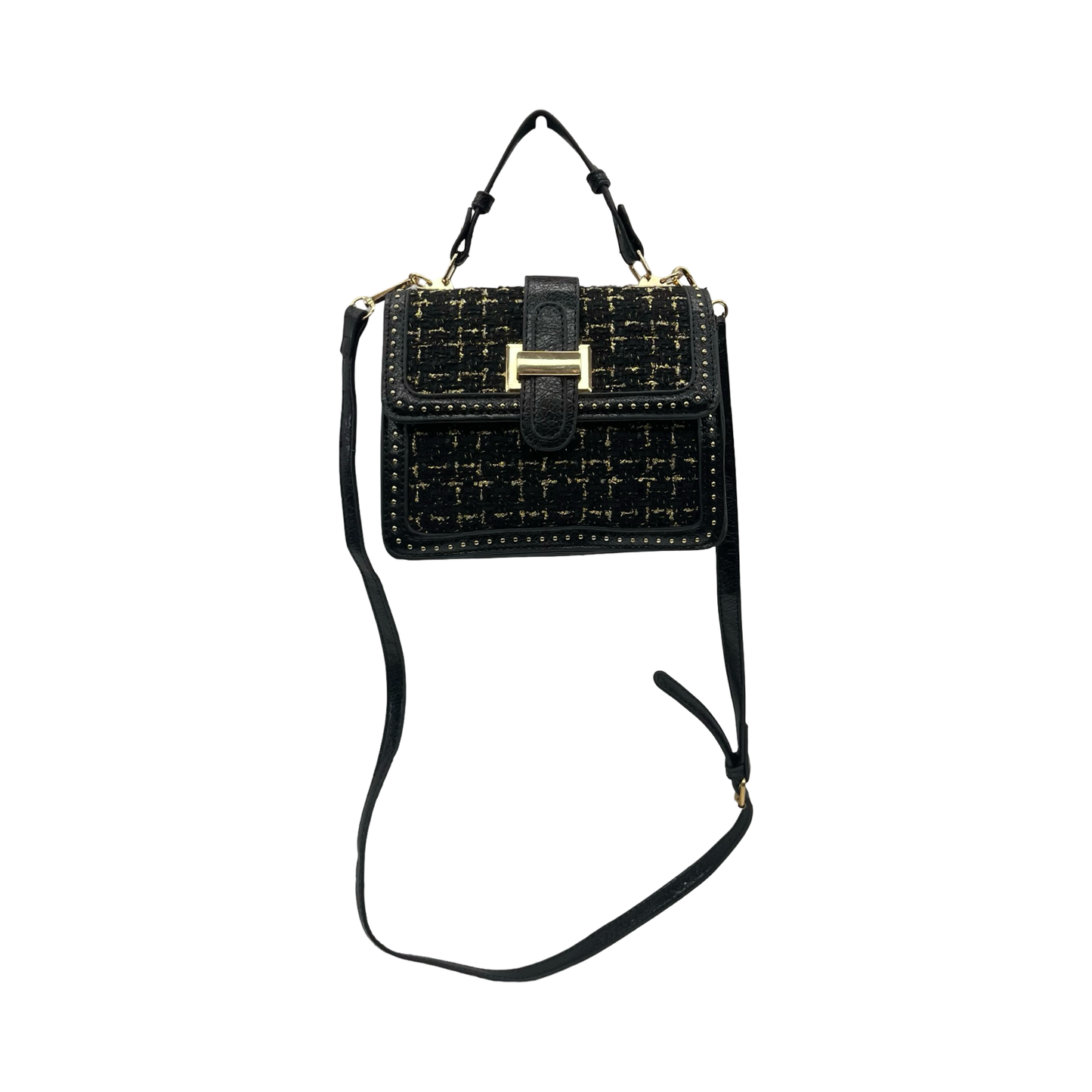 Crossbody By Cmf In Black & Gold, Size:Small