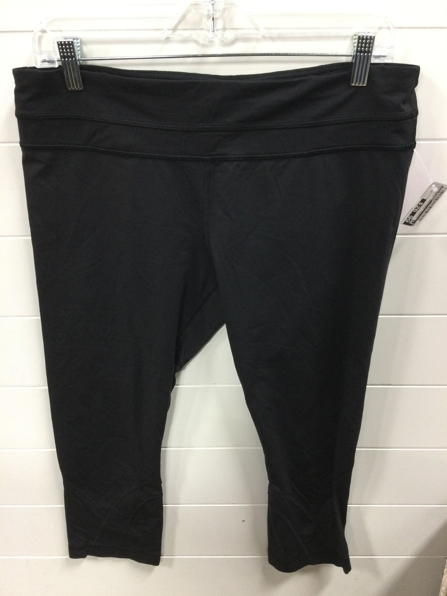 Athletic Leggings Capris By Lululemon In Black, Size:12